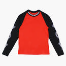 Chrome Hearts Neck Logo Baseball Shirt Red/black