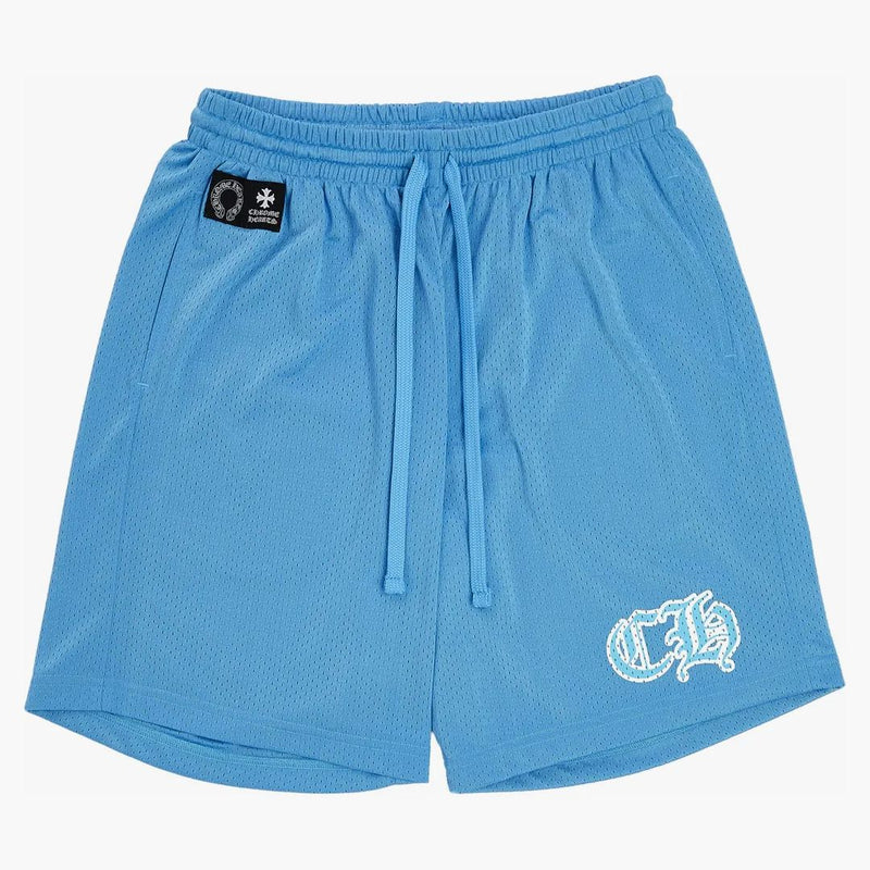 Chrome Hearts Sports Mesh Varsity Shorts Blue