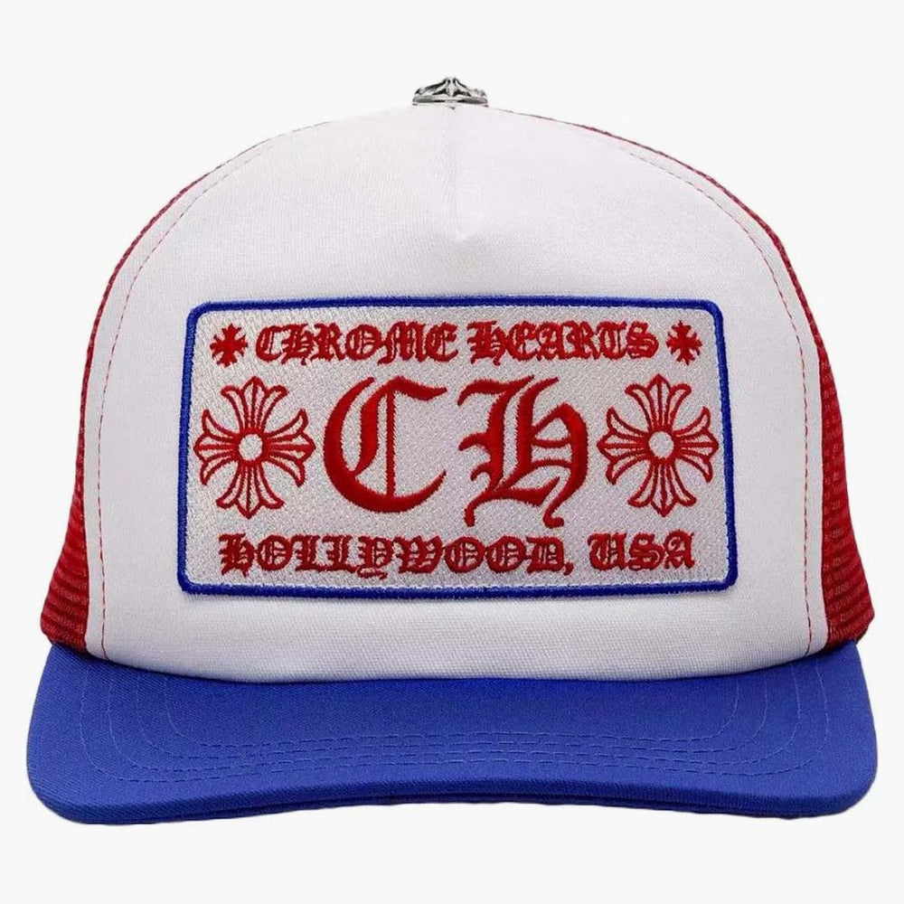 Chrome Hearts Trucker has Blue/Red/White - Buy at Hypeneedz