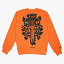 Chrome Hearts Vine Dagger Crewneck Sweatshirt Orange/black