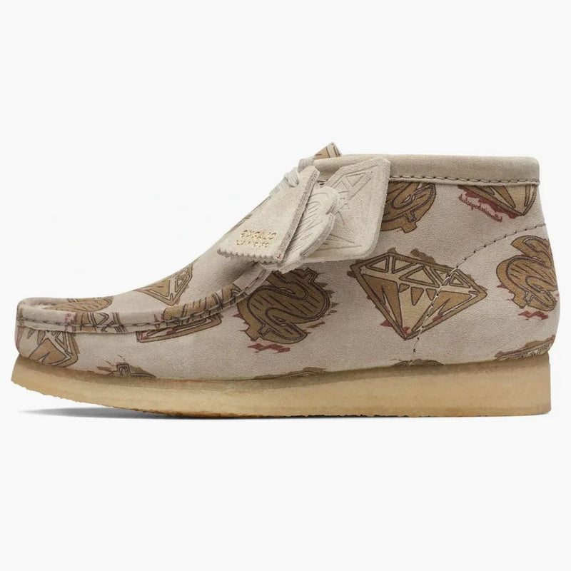 Clarks Originals Wallabee Boot Billionaire Boys Club Diamonds & Dollars off White