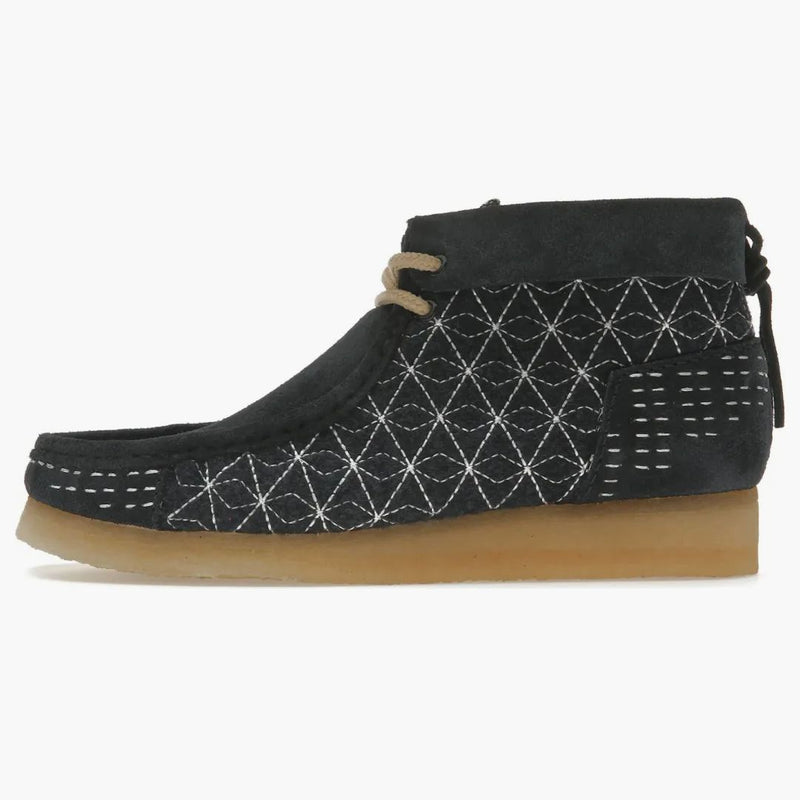 Clarks Originals Wallabee Boot Navy Shashiko