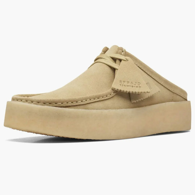 Clarks Originals Wallabee Cup Mule Maple Suede Warmlined