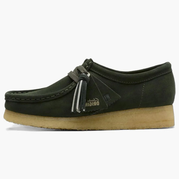 Clarks Originals Wallabee Forest Green Suede (women's)
