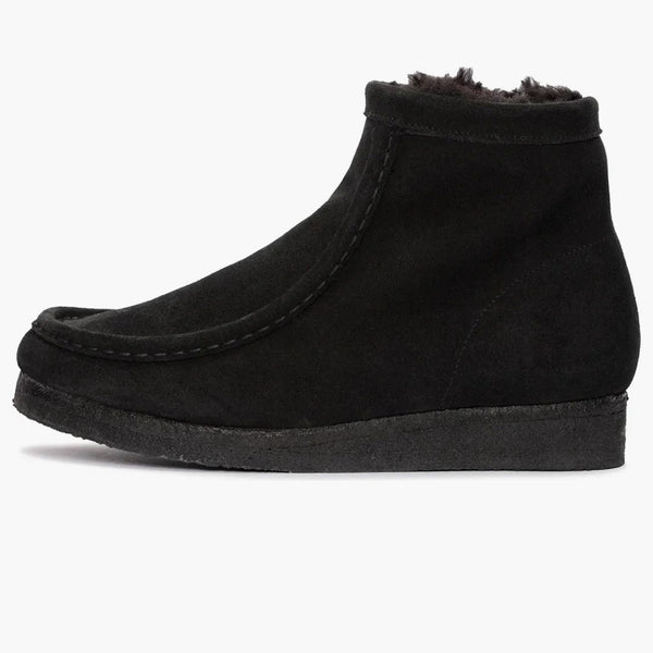 Clarks Originals Wallabee Hi Black Warmlined Suede (women's)