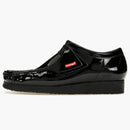 Clarks Originals Wallabee Patent Leather Boot Supreme Black
