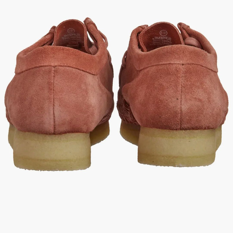 Clarkův původní tkaný Wallabee Nejvyšší růžový