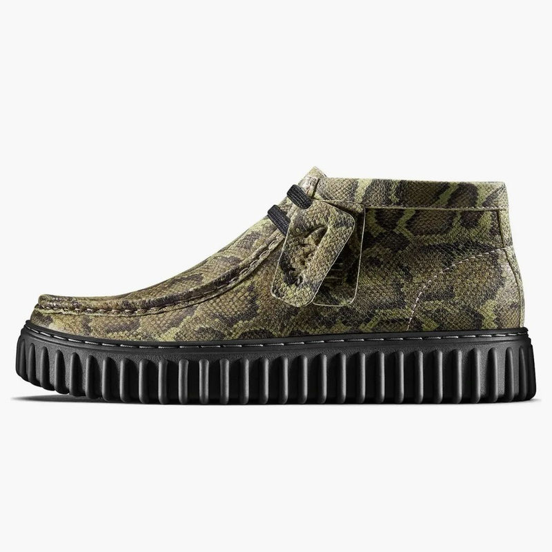 Clarks Torhill Hi Martine Rose Green Snake