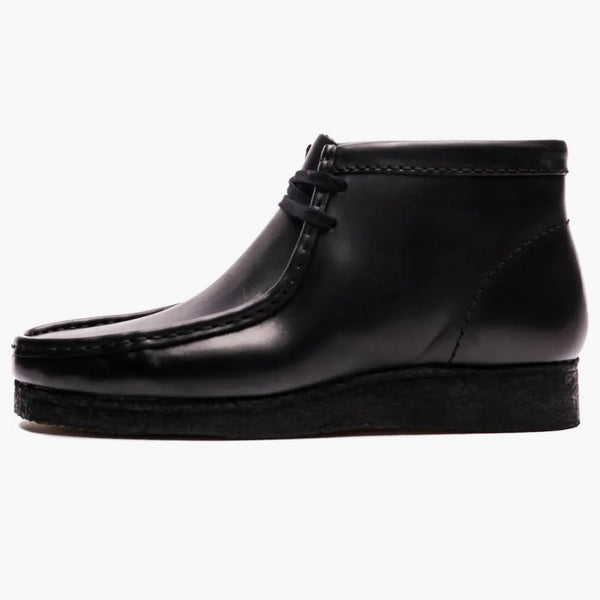 Clarks Wallabee černá kůže