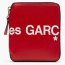 Comme Des Garcons Sa2100hl Huge Logo Wallet Red