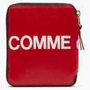 Comme Des Garcons Sa2100hl Huge Logo Wallet Red