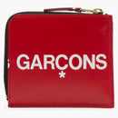 Comme Des Garcons Sa3100hl Huge Logo Wallet Red