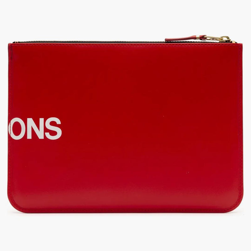 Comme Des Garcons Sa5100hl Huge Logo Wallet Red