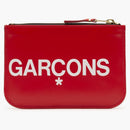 Comme of the Garcon SA8100HL enorma logotyp plånbok röd