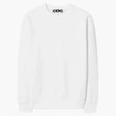 Comme of the Garcon Logo Printed Sweatshirt White