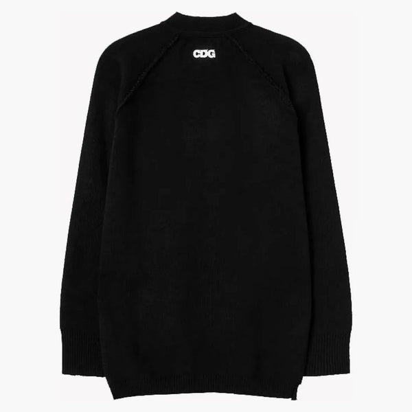 Comme Des Garcons Long Back School Cardigan Black