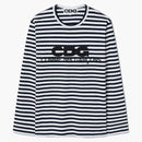 Comme Des Garcons Long Sleeved Stripe T-shirt Navy