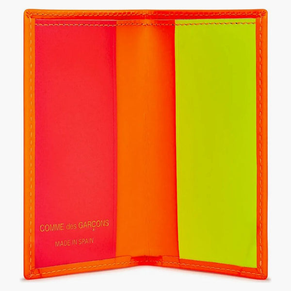 Comme Des Garcons Sa6400sf New Super Fluo Passport Cover Orange