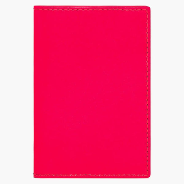 Comme Des Garcons Sa6400 New Super Fluo Passport Cover Pink