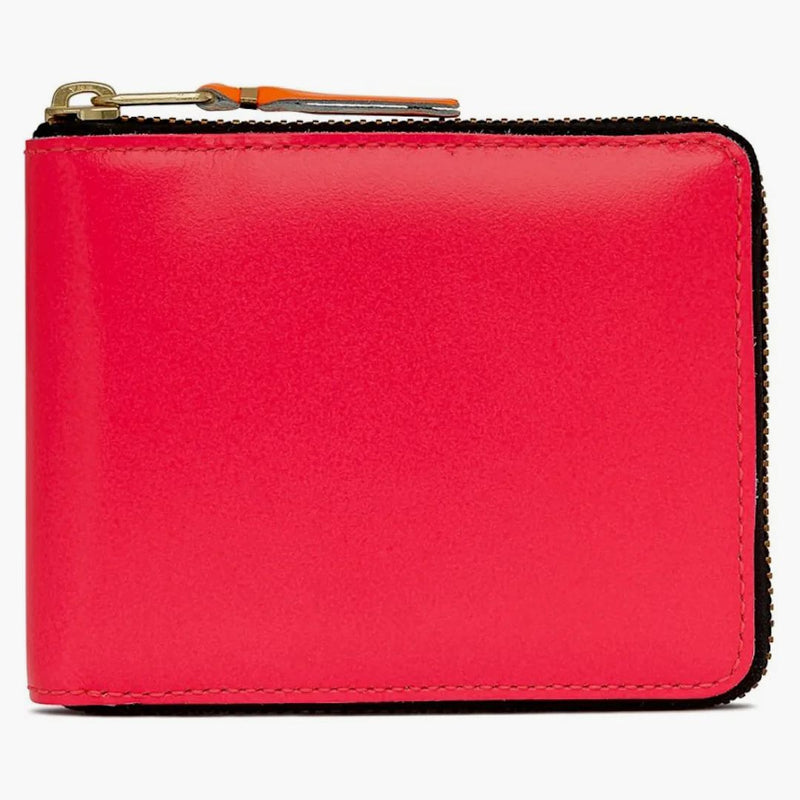 Comme Des Garcons Sa7100sf New Super Fluo Wallet Pink
