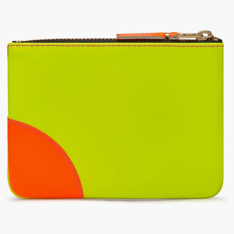 Comme Des Garcons Sa8100sf New Super Fluo Wallet Pink/yellow