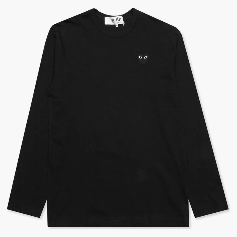 Comme Des Garcons Play Black Emblem L/s T-shirt Black