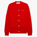 CommE of the Garcons juega a doble corazón suéter rojo