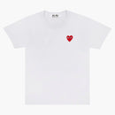 CommE of the Garcons juega camiseta de corazón rojo bordado blanco