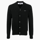 CommE of the Garcons juega cárdigan de lana de punto fino negro/negro
