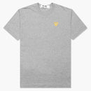Comme of the Garcons Play Gold Heart T-Shirt Gray