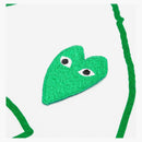 CommE of the Garcons Play Green Emblem Outline Camiseta White