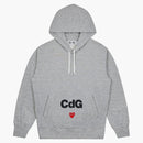 Comme of the Garcons Play Hoodie (Men) Gray