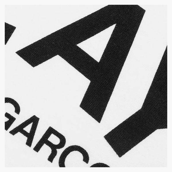 Comme of the Garcons Play Kid's Logo T-Shirt White