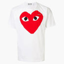 Comme Des Garcons Play P1t026 Play Red Heart T-shirt White