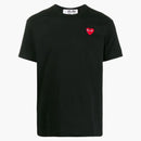 Comme Des Garcons Play P1t108 Play Red Heart T-shirt Black