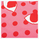 Comme of the Garcons Play Pastel Polka Dot Red Heart T-Shirt Pink
