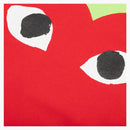 Comme of the Garcons Play Pastelle Red Heart T-Shirt Green