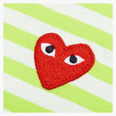 Comme of the Garcons Play Pastelle Striped L/S T-shirt zielony/biały