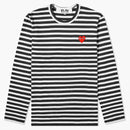 Comme of the Garcons Play Striped L/S T-shirt Black/White