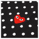 Comme of the Garcons Play Polka Dot L/S T-shirt Black