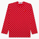 CommE of the Garcons Play Polka Dot L/S Camiseta Red