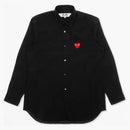 Comme of the Garcons Zagraj w czerwoną koszulę guziki czarny