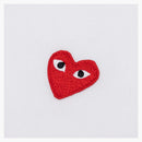 CommE of the Garcons Play Red Emblem Button Up White White