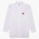 CommE of the Garcons Play Red Emblem Button Up White White