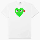 Comme Des Garcons Play Red Emblem Heart T-shirt White/green