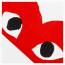 Comme of the Garcons Play Red HART HEART T-Shirt White