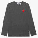 CommE of the Garcons Play Red Heart Creweck Séter Gray