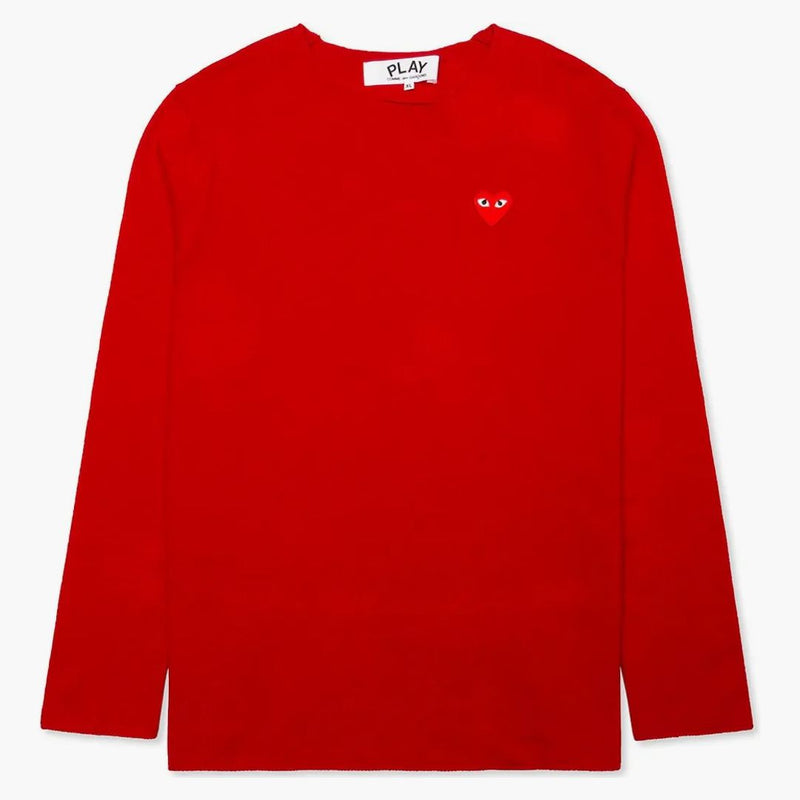 CommE of the Garcons Play Red Heart Crewneck Séter Red