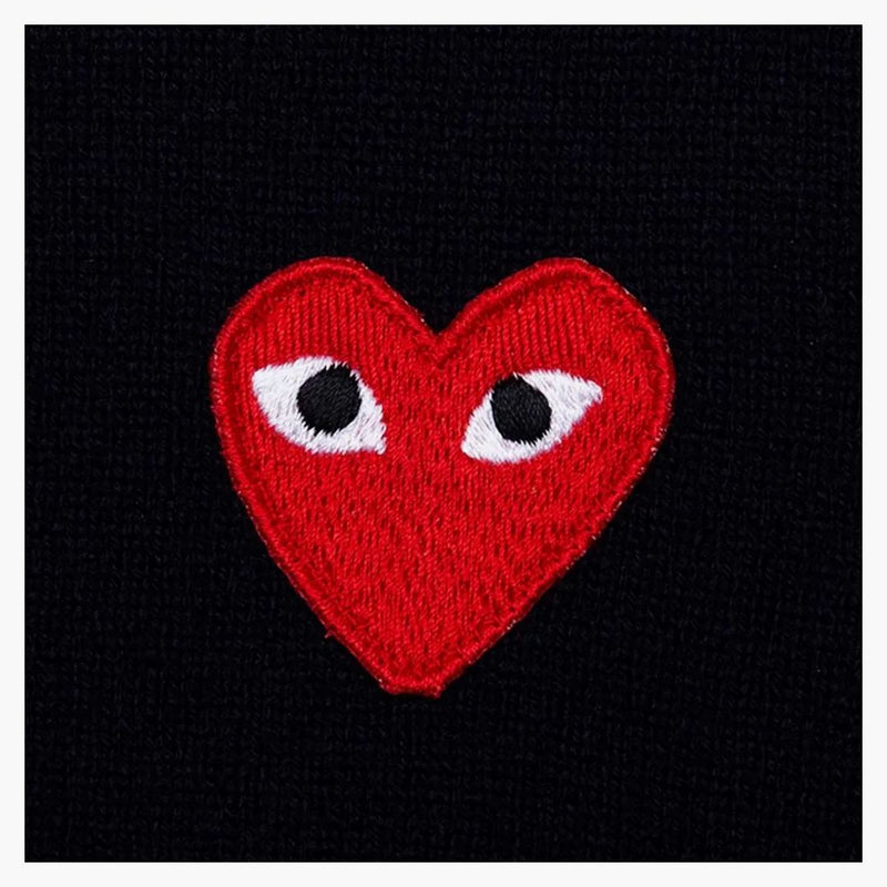 CommE of the Garcons Play Red Heart Cardigan Sweater Navy