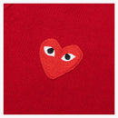 CommE of the Garcons Play Red Heart Knit Cardigan Sweater Red